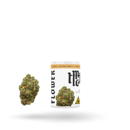THCa Flower: Cotton Candy Z (Hybrid), 1/8oz