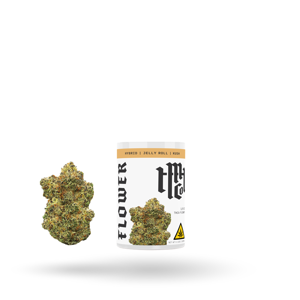 THCa Flower: Jelly Roll (Hybrid), 1/8oz