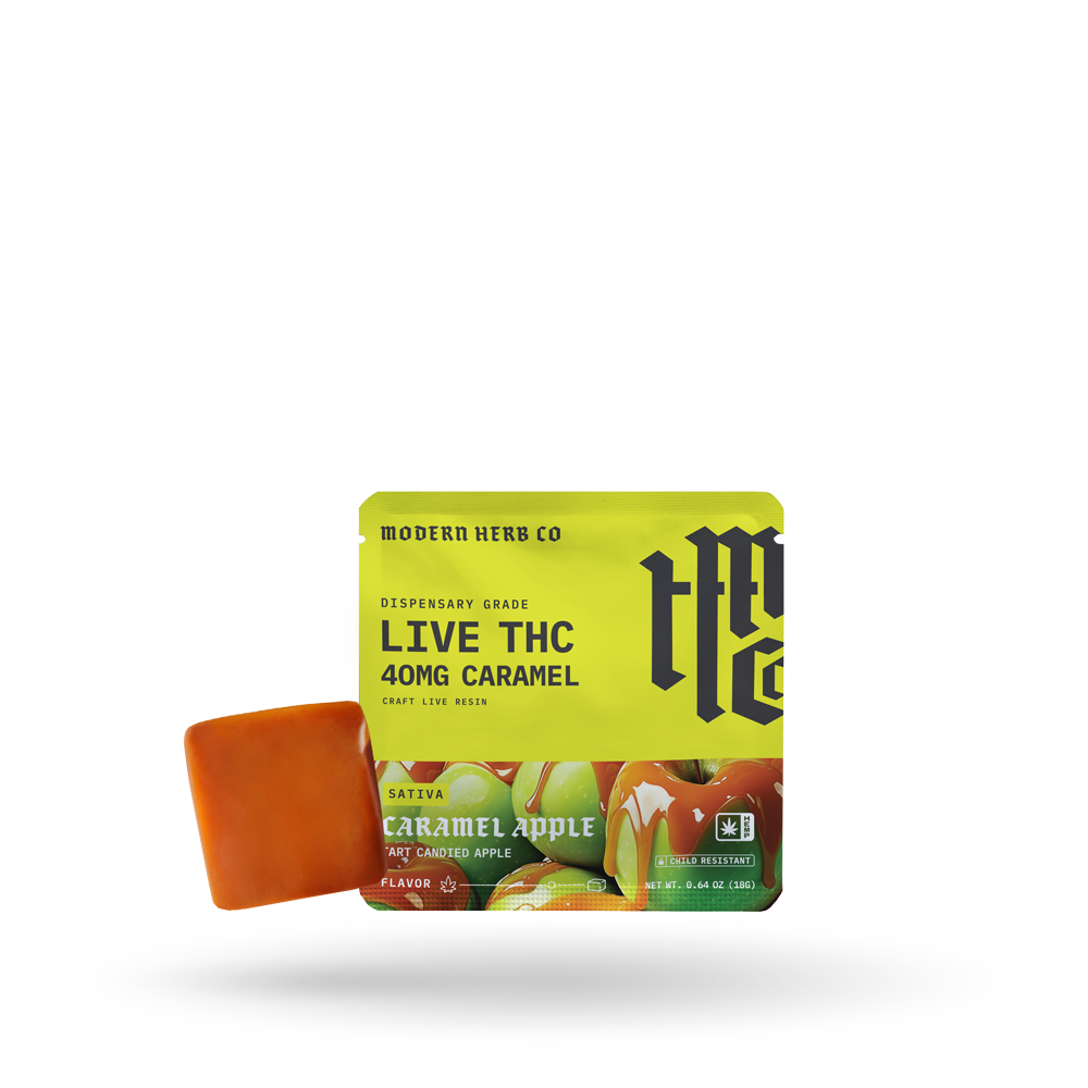 Live THC Caramel: Caramel Apple (Sativa), 1ct