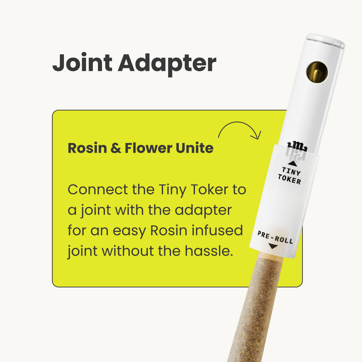 THCa Rosin Tiny Toker: GMO (Indica), .2g