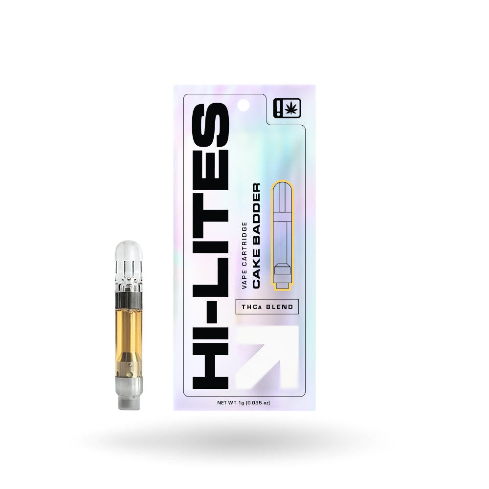 Hi-Lites Cake Badder THCA Blend Vape Carts 1G View 1