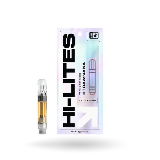 Hi-Lites Strawnana THCA Blend Vape Carts 1G