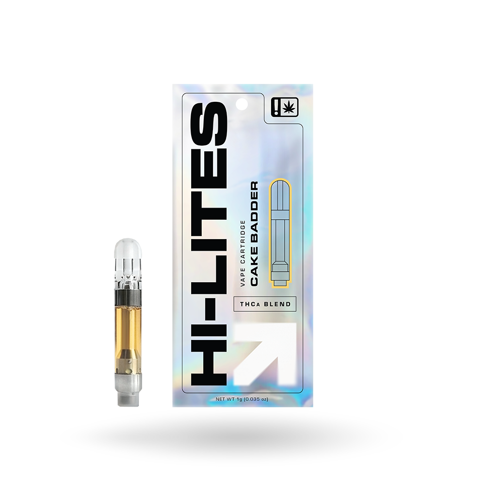 Hi-Lites THCa Vape Cartridge: Cake Badder 1g