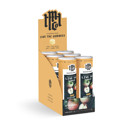 Live D9 THC Gummies: Sour Apple (Hybrid) - 20ct