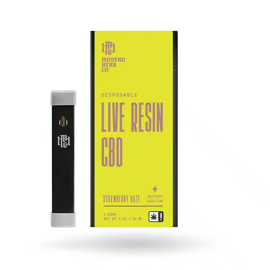 Modern Herb Co Strawberry Haze Live Resin CBD Disposable