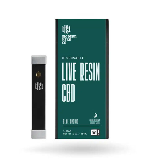 Modern Herb Co Blue Orchid Live Resin CBD Disposable