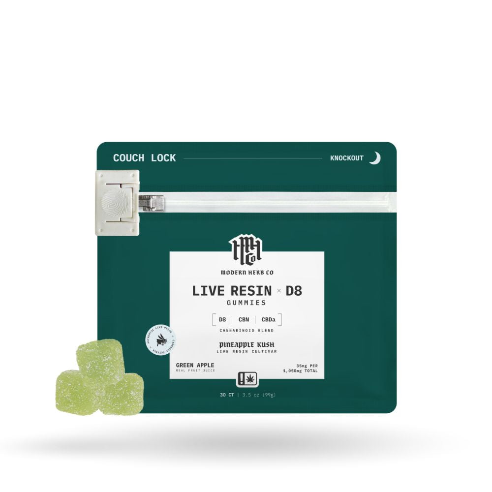 Modern Herb Co Green Apple Live Resin Delta 8 Gummies