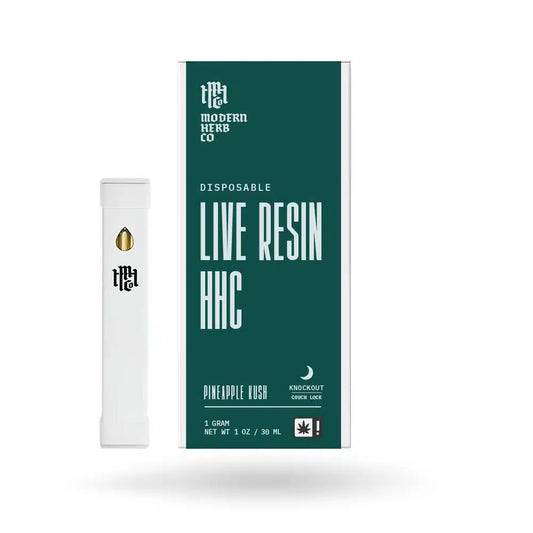 Modern Herb Co Pineapple Kush Live Resin and HHC Disposables