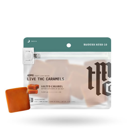 Live Resin Delta 9 Caramels Knockout (Organic) 8ct