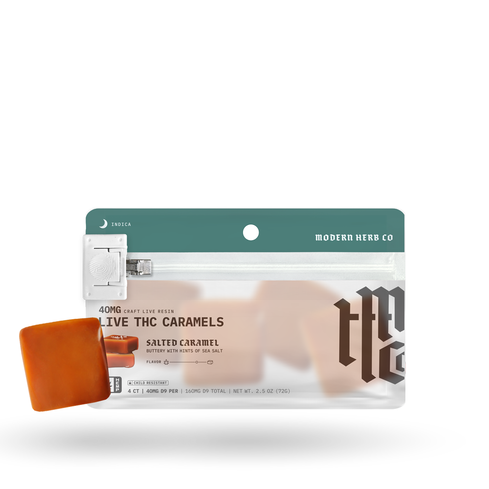 Live Resin Delta 9 Caramels Knockout (Organic) 4ct