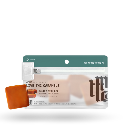 Live Resin Delta 9 Caramels Knockout (Organic) 4ct