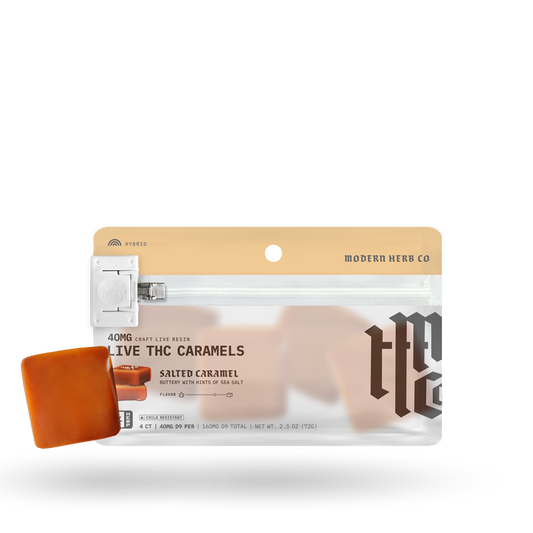Live Resin Delta 9 Caramels Anytime (Organic) 4ct