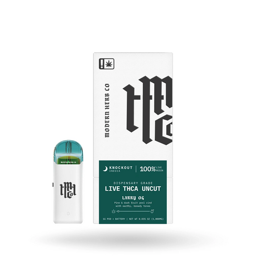 THCa Live Resin Uncut Pod Kit: Indica, Larry OG 1g