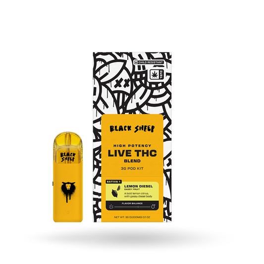 Live THC Blend Pod Starter Kit: Lemon Diesel 3g
