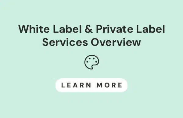 White Label and Private Label Services Overview Image
